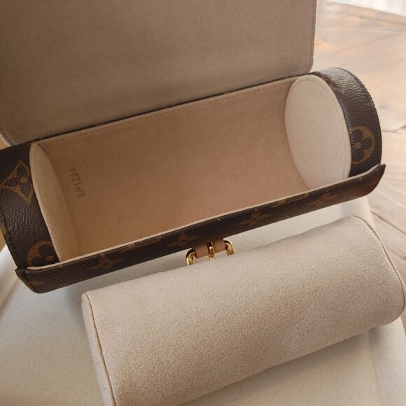 Louis Vuitton Monogram Brown Monogram Watch Travel Pouch (New) - Picture 10 of 12